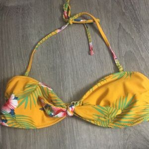 Tropical, Multicolored Bikini Top